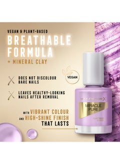Max Factor Miracle Pure Nail Polish, Healing Crystal Collection - Serene Amethyst, 12Ml  - Image 5