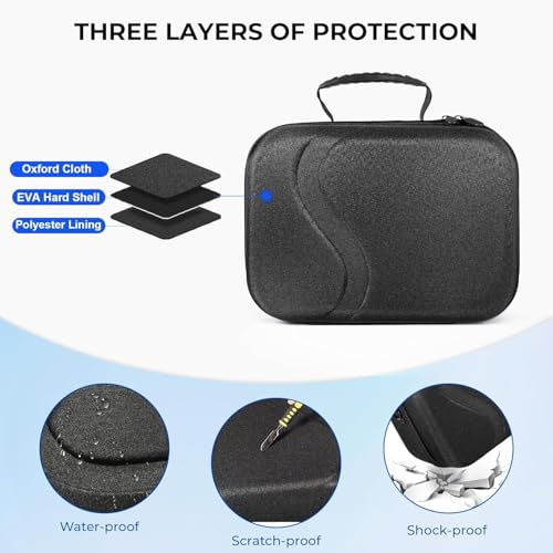 New World Large Carrying Case for Meta Quest 3, Storage Bag Case for Meta Quest 3 Hard Carrying Bag Compatible with Oculus Quest 3 Storing VR Gaming Headset and Accessories - Image 3