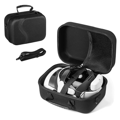 New World Large Carrying Case for Meta Quest 3, Storage Bag Case for Meta Quest 3 Hard Carrying Bag Compatible with Oculus Quest 3 Storing VR Gaming Headset and Accessories - Image 1