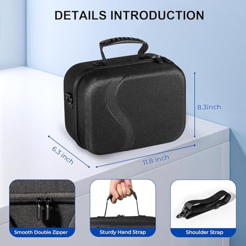 New World Large Carrying Case for Meta Quest 3, Storage Bag Case for Meta Quest 3 Hard Carrying Bag Compatible with Oculus Quest 3 Storing VR Gaming Headset and Accessories - Image 4