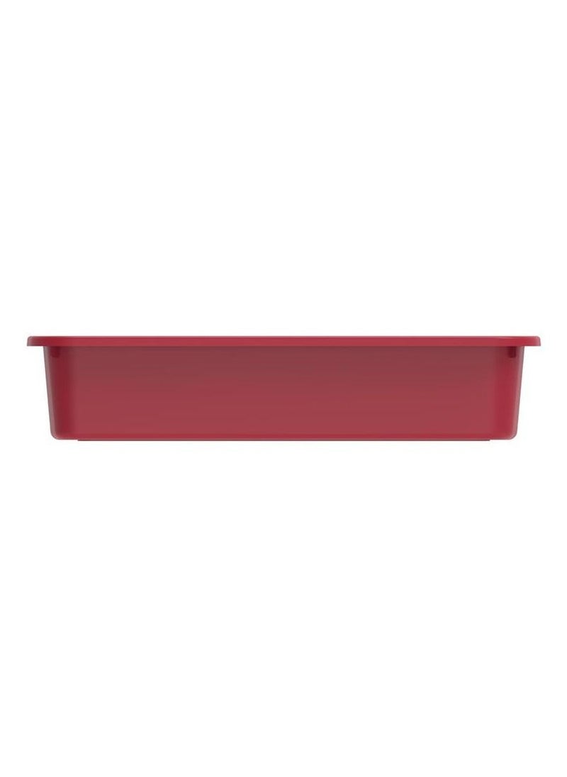 Cosmoplast - Cosmoplast Multipurpose Universal Large Tray (Dark Red, 42 x 31 x 8 cm) - Image 1