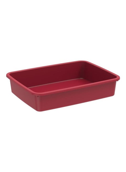 Cosmoplast Multipurpose Universal Large Tray (Dark Red, 42 x 31 x 8 cm)