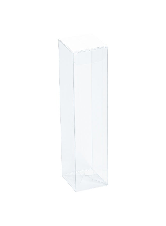 Restaurantware صناديق هدايا سويت فيجن 1.5 × 1.5 × 6.3 بوصة، 100 صندوق حلوى متين - قابلة للاستخدام مرة واحدة، عبوات حلوى PET شفافة، مع فيلم واقي، قاعدة قابلة للفتح والإغلاق - Image 1