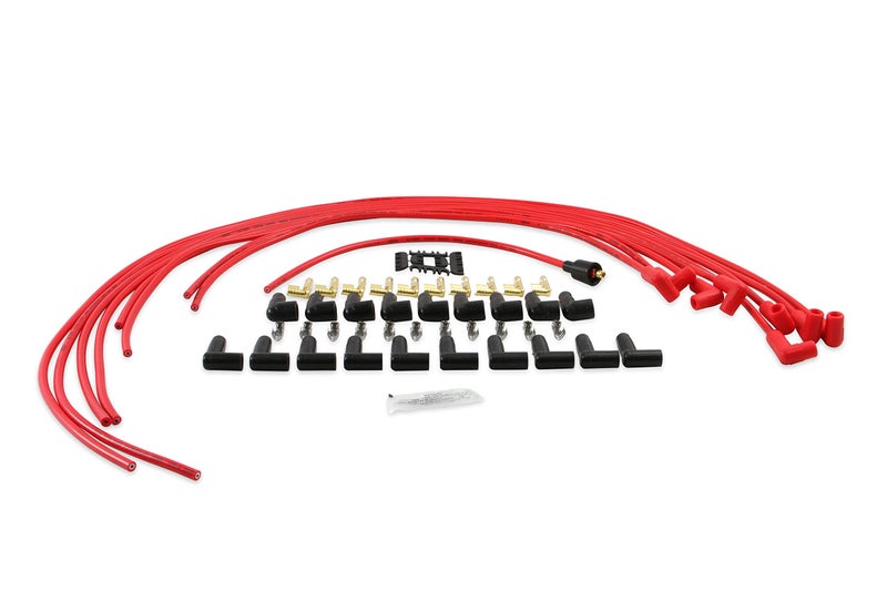 ACCEL 4041R Spark Plug Wire Set- 8mm - Super Stock Universal with Graphite Core - Red Wire with Red 90 Degree Boots - Image 3