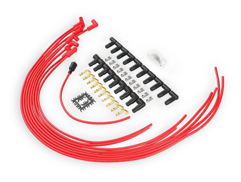ACCEL 4041R Spark Plug Wire Set- 8mm - Super Stock Universal with Graphite Core - Red Wire with Red 90 Degree Boots - Image 4