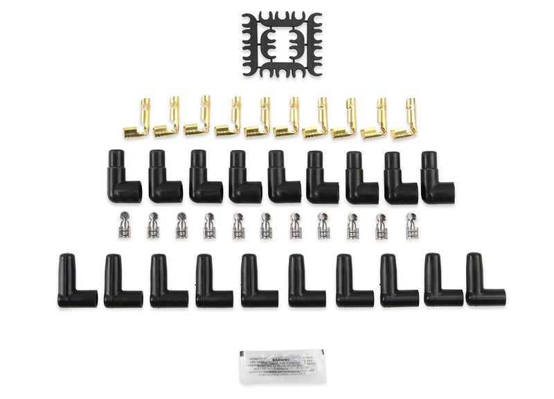 ACCEL 4041R Spark Plug Wire Set- 8mm - Super Stock Universal with Graphite Core - Red Wire with Red 90 Degree Boots - Image 2