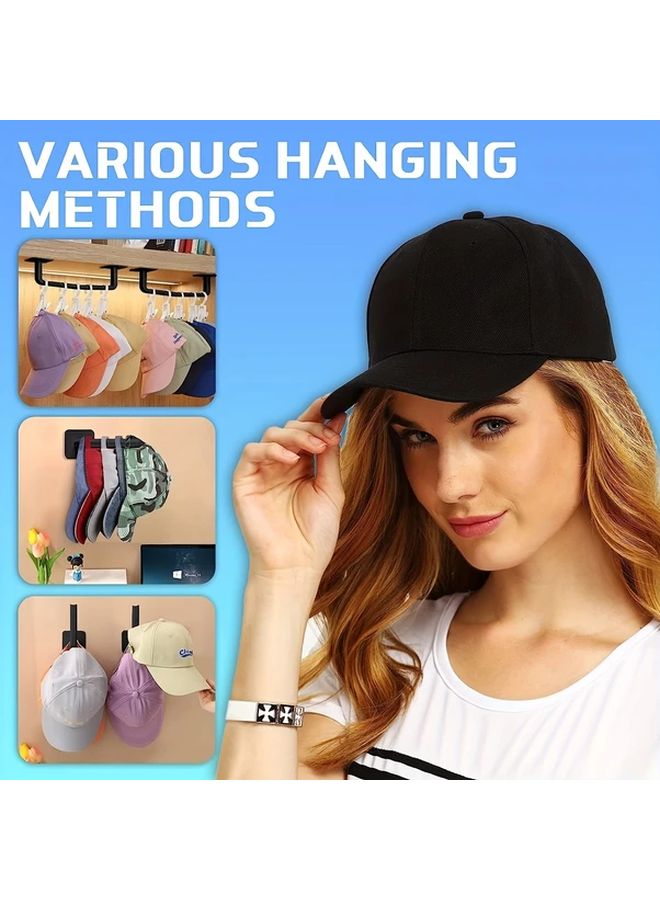 4pcs Self Adhesive Hooks For Hats Keys Towels No Drilling Space Saving Storage - Image 3