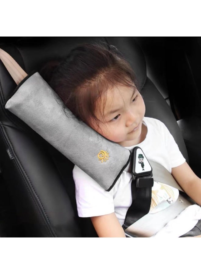 ECVV Car Seat Belt Pillow, Seatbelt Cover Pads Neck Support, Vehicle Shoulder Sleep Cushion, Safety Strap Headrest Harness Pad Protect Rubbing for Adults and Children - Image 4