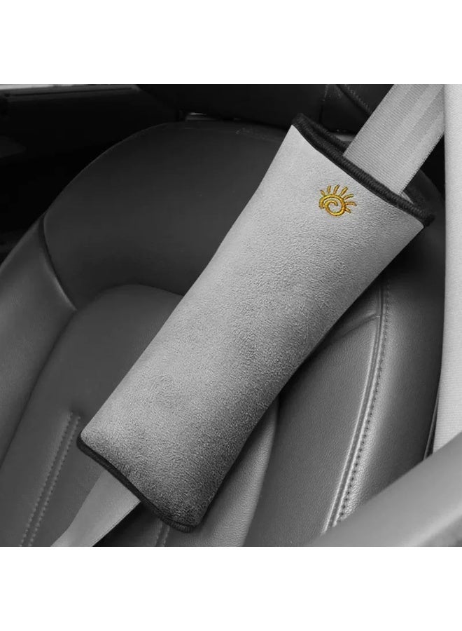 ECVV Car Seat Belt Pillow, Seatbelt Cover Pads Neck Support, Vehicle Shoulder Sleep Cushion, Safety Strap Headrest Harness Pad Protect Rubbing for Adults and Children - Image 1