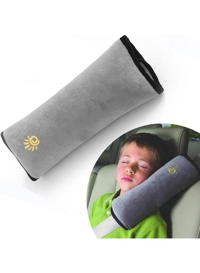 ECVV Car Seat Belt Pillow, Seatbelt Cover Pads Neck Support, Vehicle Shoulder Sleep Cushion, Safety Strap Headrest Harness Pad Protect Rubbing for Adults and Children - Image 2