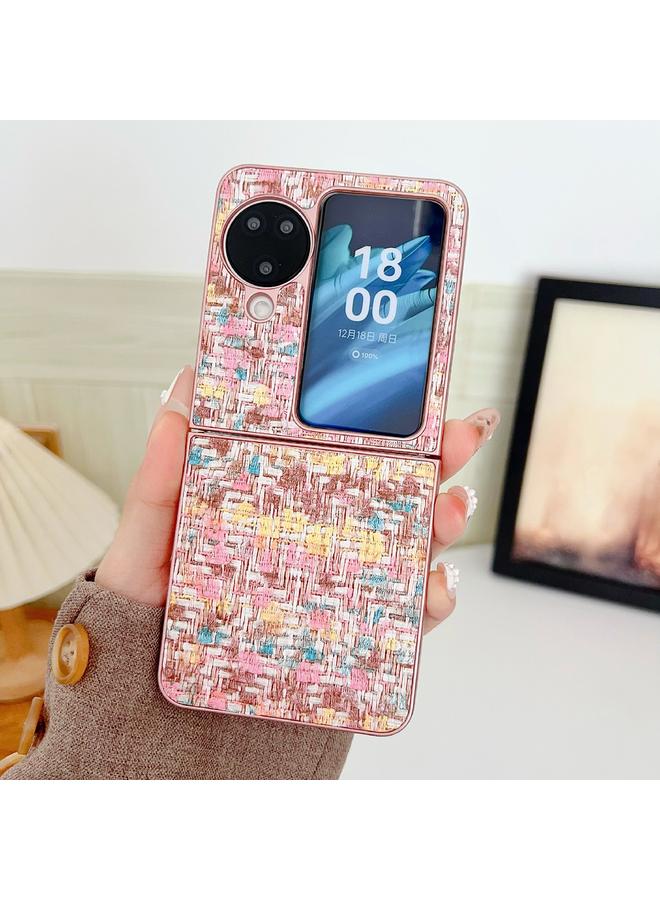 S-TOP Case For OPPO Find N3 Flip Illusory Color Weaving Texture Phone Case - Image 2