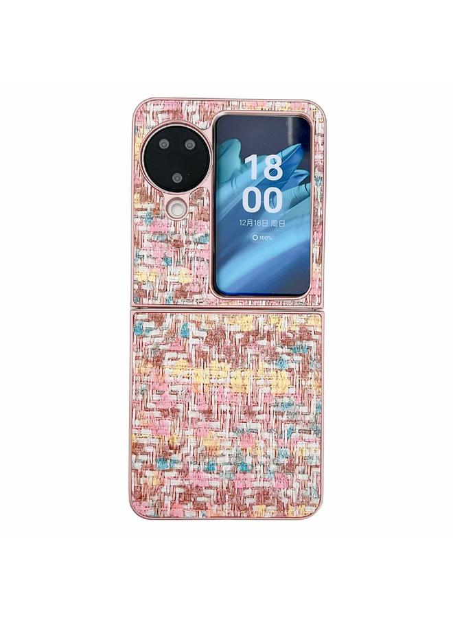 S-TOP Case For OPPO Find N3 Flip Illusory Color Weaving Texture Phone Case - Image 1