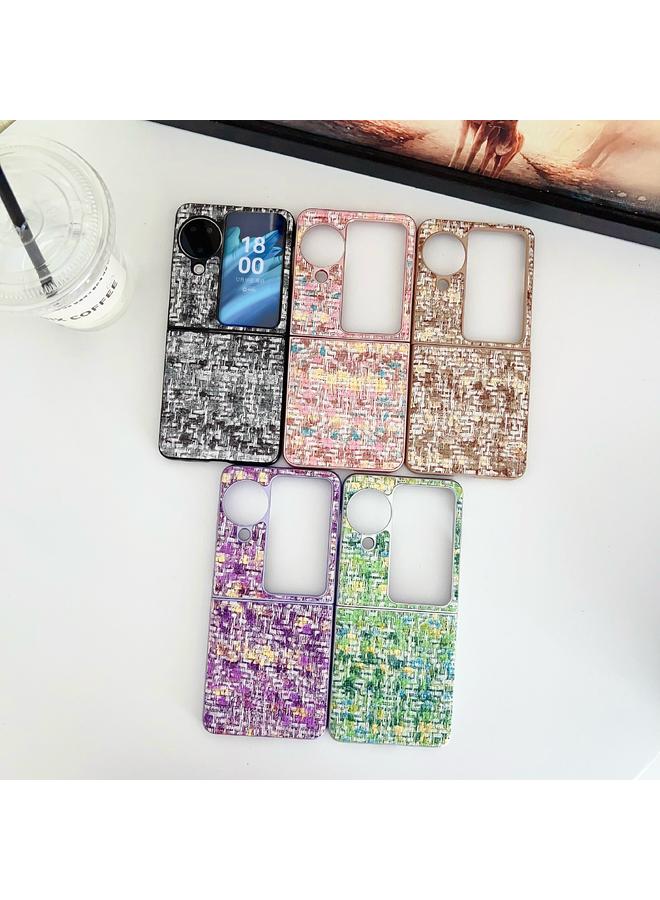 S-TOP Case For OPPO Find N3 Flip Illusory Color Weaving Texture Phone Case - Image 5