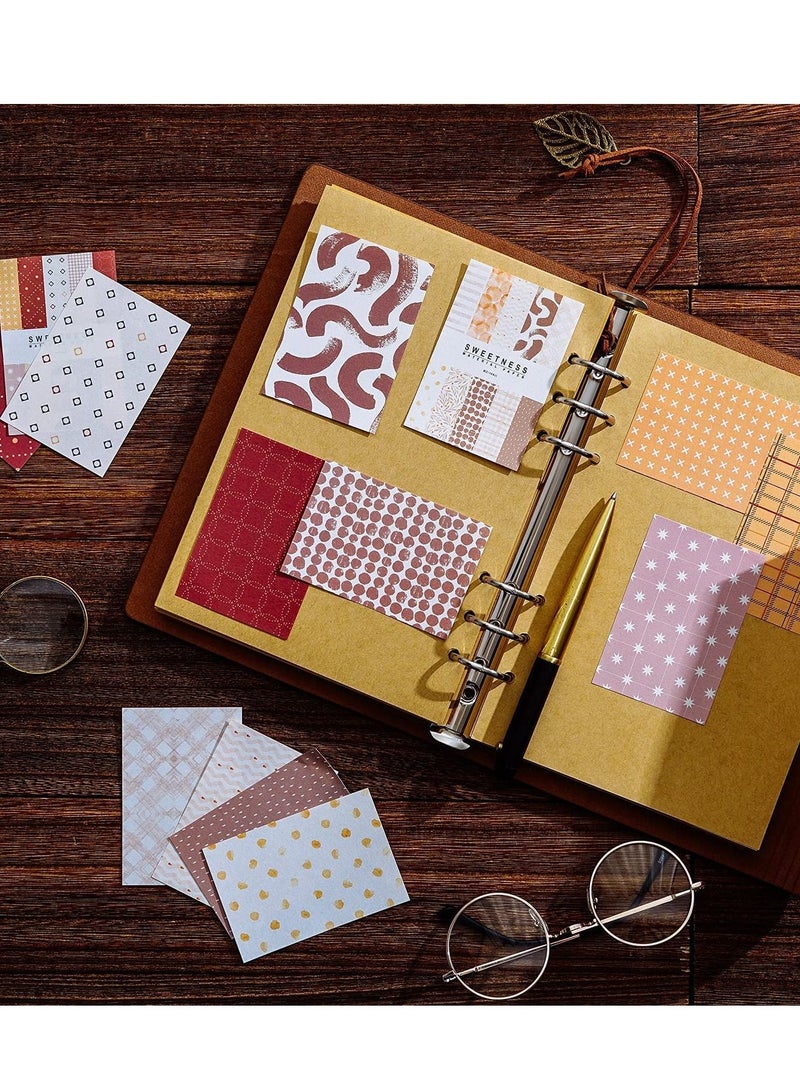 SYOSI مجموعة ملصقات ورقية للتدوين الأنيق القديمة، 500 ورقة ورق مكتبي زخرفي لمخطط يومي للتدوين الحرف اليدوية الهدايا الكتابة الألبوم الرسم دفتر السفر - Image 4