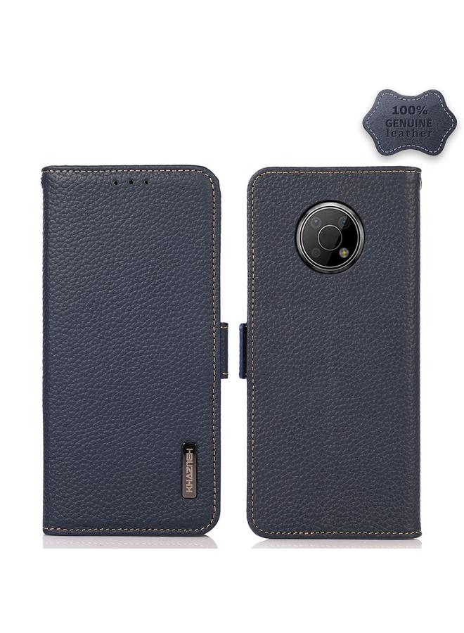 S-TOP Case For Nokia G300 KHAZNEH Side-Magnetic Litchi Genuine Leather RFID Phone Case - Image 1