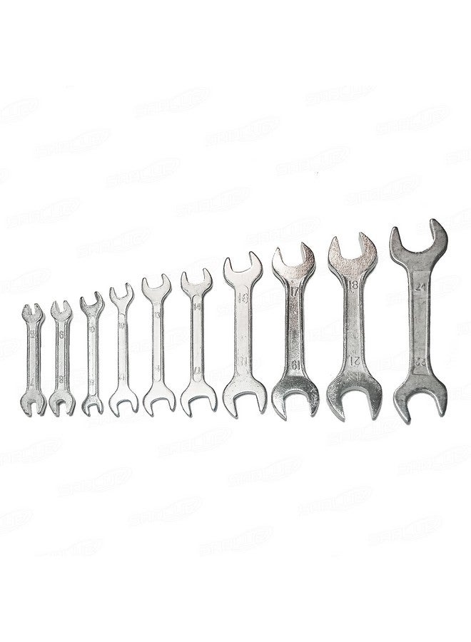 SABLUE SABLUE Super-Thin Open End Wrench Set, Metric 10-Piece, 8mm to 24mm, Ultra-Slim Design, Double Ended Cone Wrench Spanner Tool Kit (A01)  - Image 3