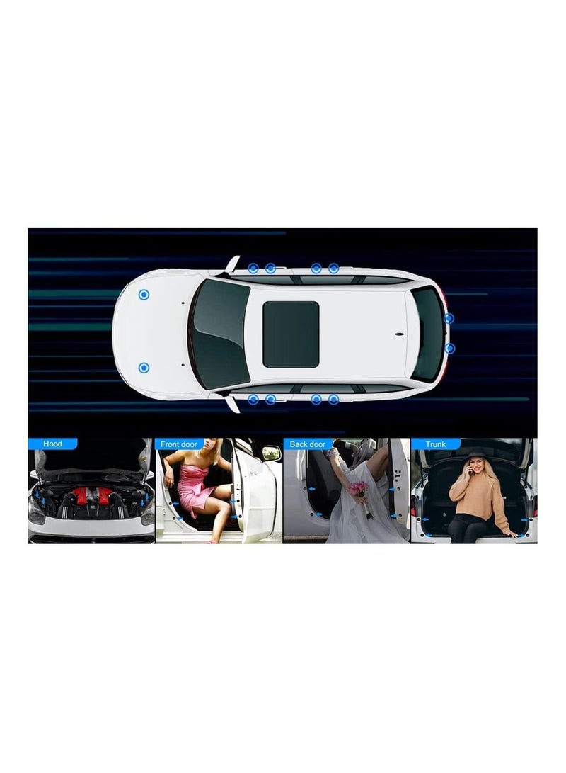 SYOSI 30Pcs Car Door Shock Absorber Gasket Car Door Protector Stickers Buffer Bumper Cushion Car Door Shock Absorbing PVC Cushion Anti Collision Gasket Car Accessories Decoration Sticke - Image 2