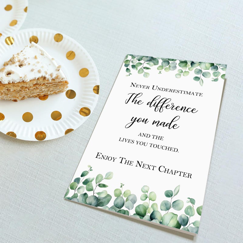Obbyidk Happy Retirement Card Gift for Women Men, Retirement Decorations for Coworker Friend, Never Underestimate The Difference You Made and The Lives You Touched - Image 4
