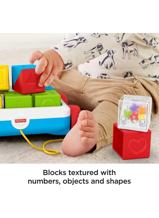 Fisher-Price Fisher-Price Pull-Along Activity Blocks Colorful Stacking and Sorting Toy  - Image 3