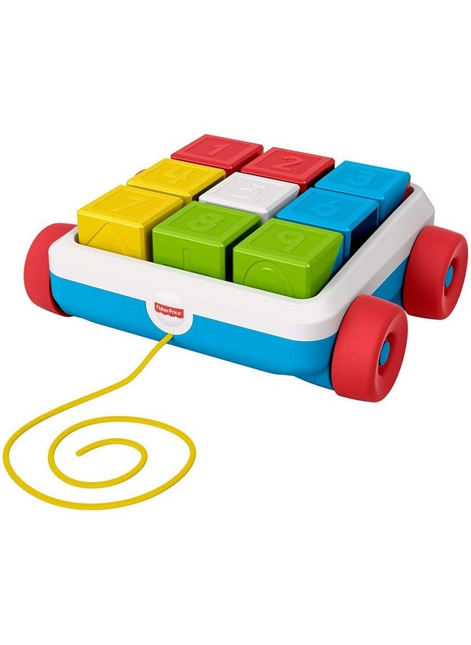 Fisher-Price Fisher-Price Pull-Along Activity Blocks Colorful Stacking and Sorting Toy  - Image 1