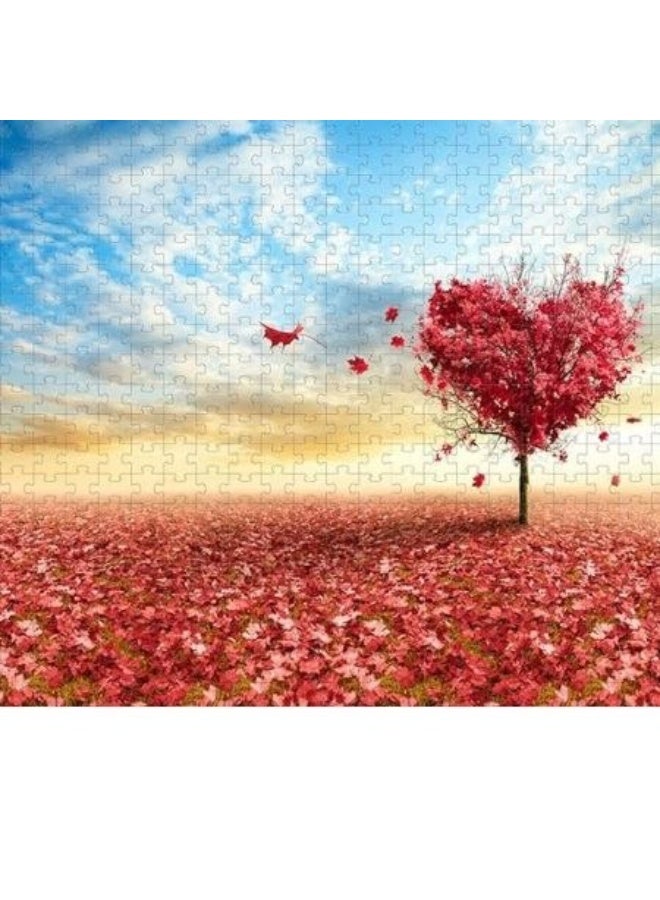 1000 Piece Jigsaw Puzzle, Heart Tree Landscape - Image 2