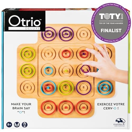 marbles Spin Master Games Otrio Wood Strategy Game Interactive Puzzle Game STEM Activity 2 Players for Ages 8 Up - Image 1