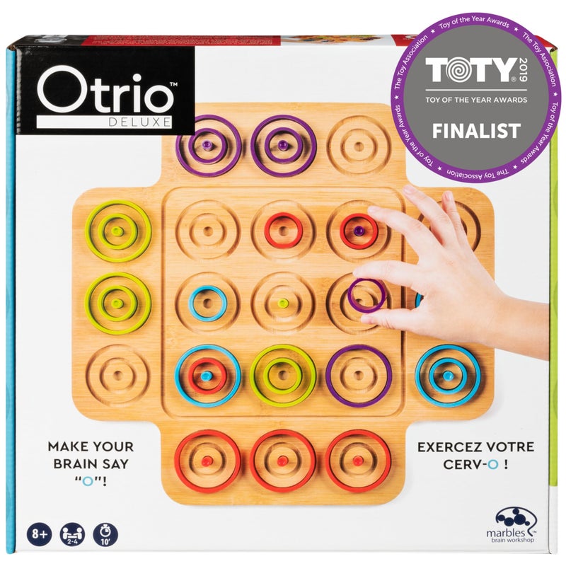 marbles Spin Master Games Otrio Wood Strategy Game Interactive Puzzle Game STEM Activity 2 Players for Ages 8 Up - Image 2