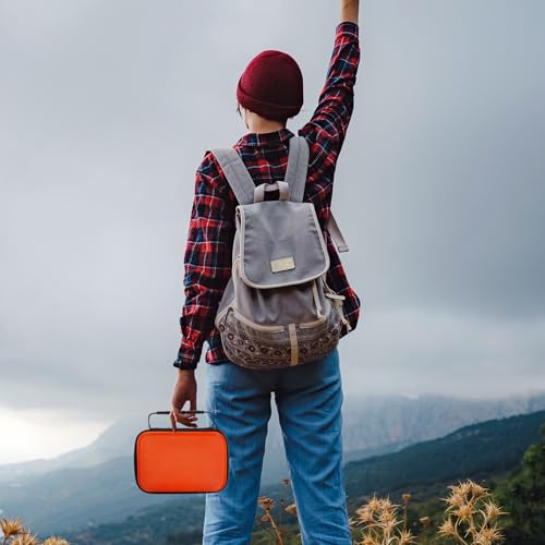 Relaxweex EVA Hard Case with Customizable Foam 11 x 7.8 x 4.3 Inch Protective EVA Carrying Case Shockproof Outdoor for Camera, Digital Products, Electronic Instruments with Knife, Orange - Image 5