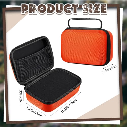 Relaxweex EVA Hard Case with Customizable Foam 11 x 7.8 x 4.3 Inch Protective EVA Carrying Case Shockproof Outdoor for Camera, Digital Products, Electronic Instruments with Knife, Orange - Image 2