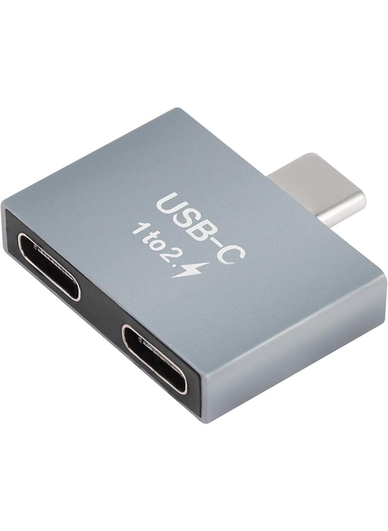 GELRHONR GELRHONR USB C to C Adapter 10Gbps Dual TypeC Female Converter 65W Double TypeC Port Charger for Notebook Tablet Phones and More C Devices  - Image 1