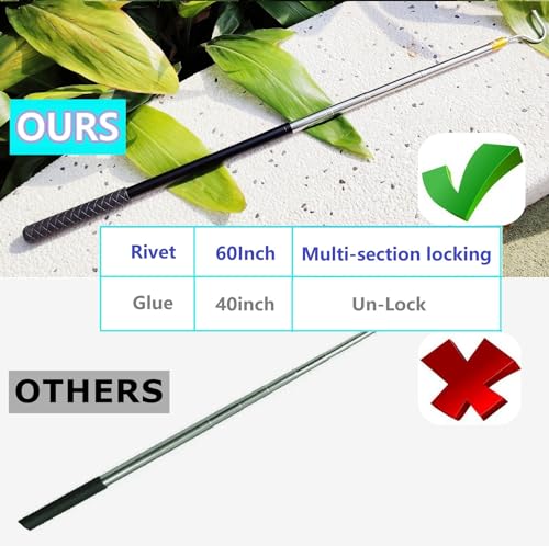 Bytcew 61 Snake Hook Reptile Catcher Stick Pole Snake Handling Tool kit for Rattlesnakes Copperhead Removal Catching - Image 3