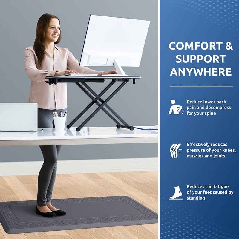 Kitchen Mat Cushioned Anti Fatigue Kitchen Rug  Waterproof Non Slip Kitchen Rugs and Mats Standing Desk Mat Comfort Floor Mats for Kitchen House Sink Office - Image 4