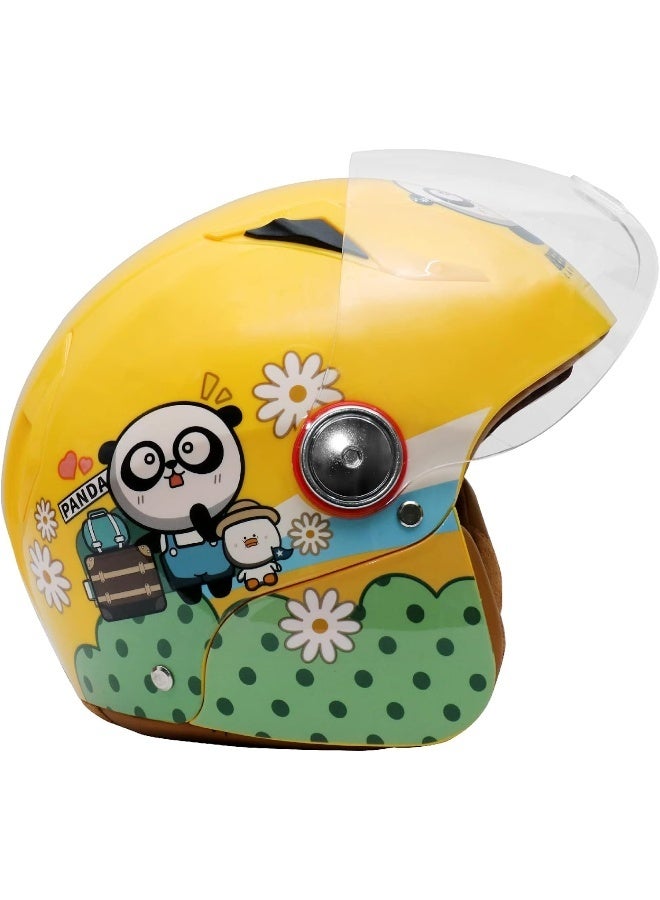 Kids Half Face Safety Helmet with Panda Design - Image 1