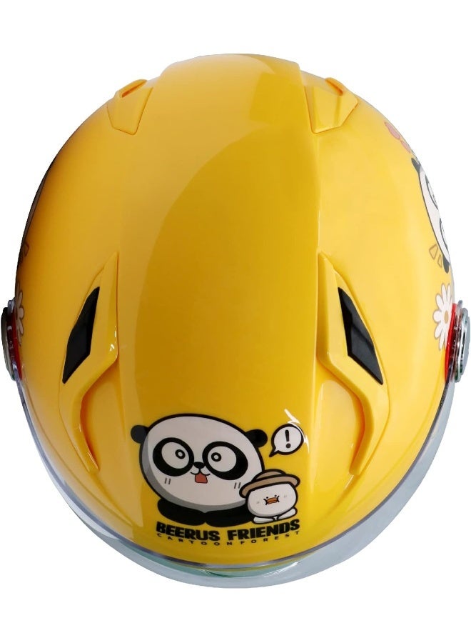 Kids Half Face Safety Helmet with Panda Design - Image 5