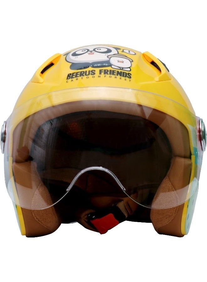 Kids Half Face Safety Helmet with Panda Design - Image 3