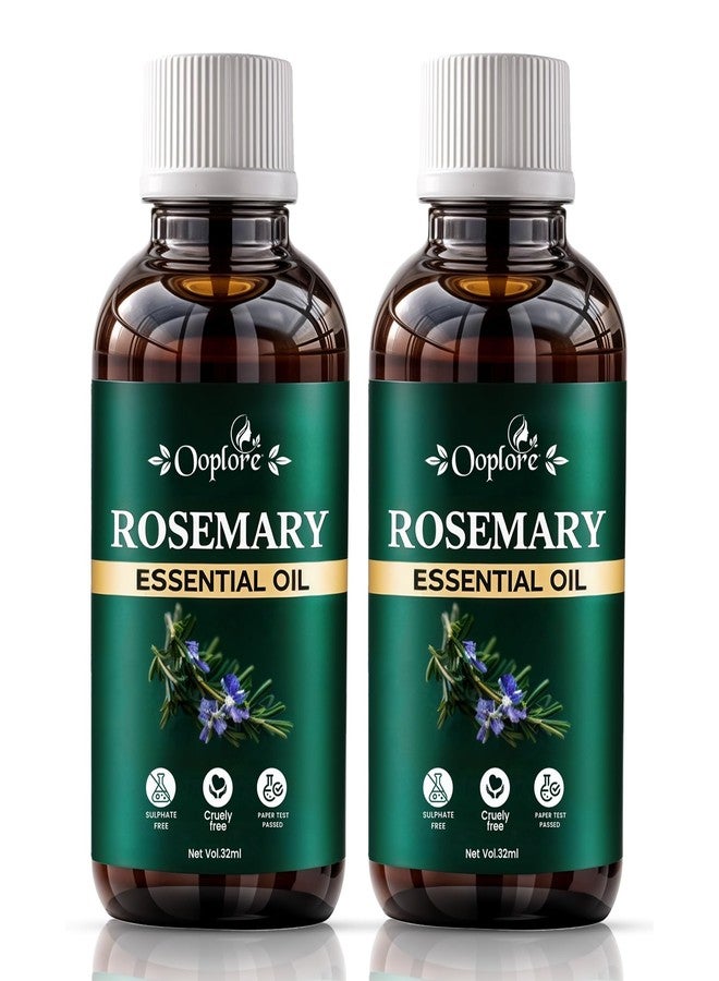 Ooplore Rosemary For Healthy Hair, Scalp Nourishment, Hair Growth - 100% Pure & Natural Undiluted Cold Pressed Oil 32ml (pck of 2) - Image 2
