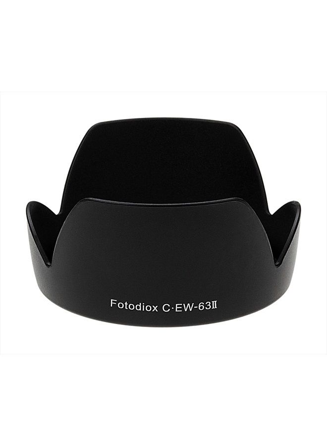 Fotodiox Dedicated (Bayonet) Lens Hood, for Canon EOS EF 28mm f/1.8, 28-105mm f/3.5-4.5 USM, 28-105mm f3.5-4.5 II USM Lenses (Replaces Canon EW-63II, EW-63 II) - Image 1