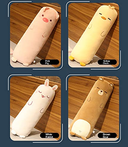 MUPI Long Plush Cute Body Pillows 27 Cuddle Stuffed Animal Shaped Bed Body Pillows Soft Cotton Plushies Doll Toy Gifts for Boys Girls Kids Adults Pink Pig 27 Inch - Image 5