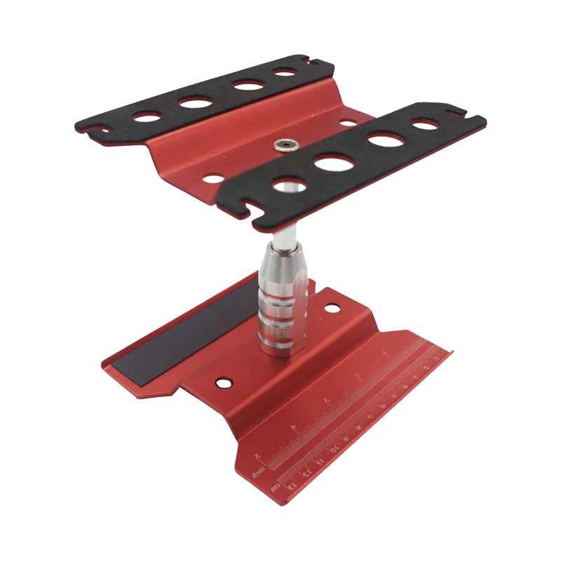 RC Lelut RC Car Stand RC Repair Stand 360 Degree Rotation Lift or Lower for Traxxas Redcat Arrma Axial RC4WD HSP Losi 18 110 112 116 Scale RC Crawler Car Truck Buggies Red - Image 3