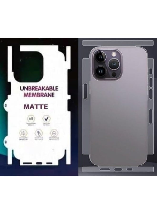 Muzz Matte Back Screen Protector for iPhone 15 - Anti-Fingerprint & Anti-Scratch Gelatin Film - Image 3