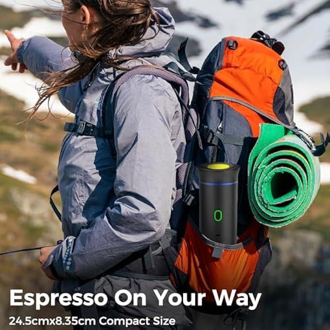 Unity 3In1 Portable Coffee Machine Wireless Electric Coffee Maker For Small Capsules Large Capsules Ground Coffee Self Heating For Home Office Car Rv Camping Hiking Travel - Image 4