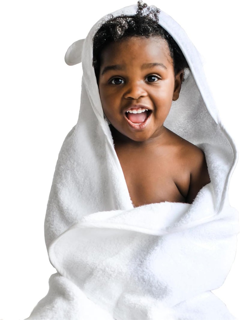 Natemia Organic Hooded Baby Bath Towel - Ultra Soft Cotton - Image 1