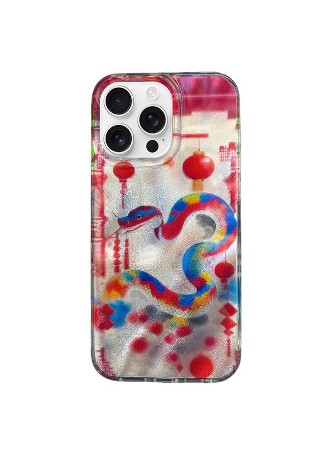 S-TOP Case For iPhone 16 Pro Max Double Layer IMD Pattern TPU Phone Case - Image 1