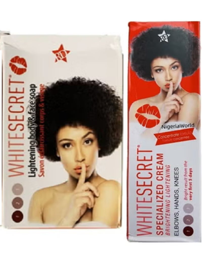 White secret Lightening Body And Face Soap 190 g Whit Specialized Cream 70 g - Image 1