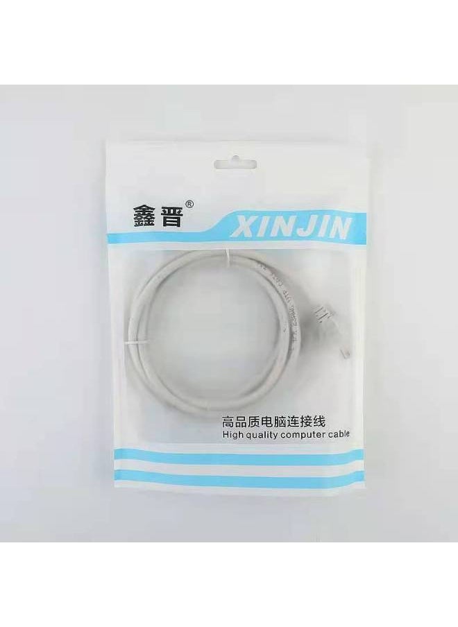 Generic Xinjin Source Six Kinds Of Oxygen-free Copper Network Cable Finished Jumper Eight-core Twisted Pair Computer Network Cable 1 M -50 M-Color:Blue-Line Length:50m  - Image 4