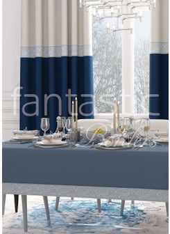 Fantastic Marble Patterned Woven Wide Curtain Border / Accessory (10 Cm. Width - 3.5 Mt. Length)  - Image 2