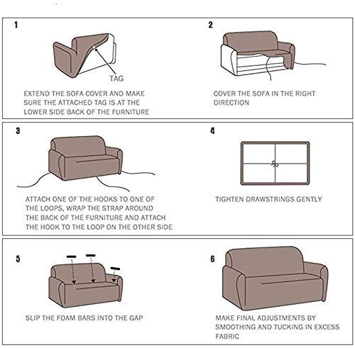 A CUBE LUXURY SOLUTIONS A CUBE LUXURY SOLUTIONS Polyester Spandex Printed Sofa Cover Big Elasticity Cover Stretch Universal Sofa Slipcovers  - Image 2