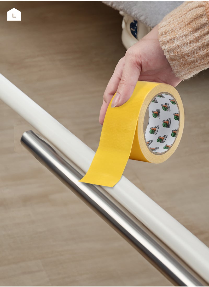 LAWAZIM - Snail Heavy Duty Reflective Marking Tape Yellow | Adhesive Backing for Ductwork, Heavy Duty Duct Tape for Heat Insulation | Pipe Insulation Tape, Heat Resistant Fibreglass Exhaust Duct Tape - Image 1