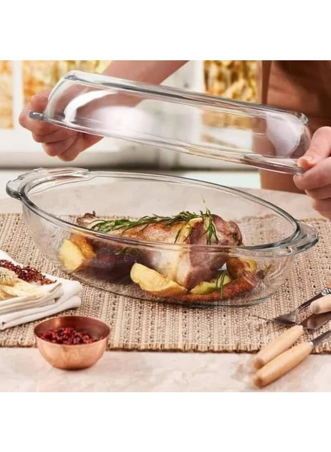 Borcam - 5 PCs1 Oven Dish and 2 Casseroles Set - Image 4