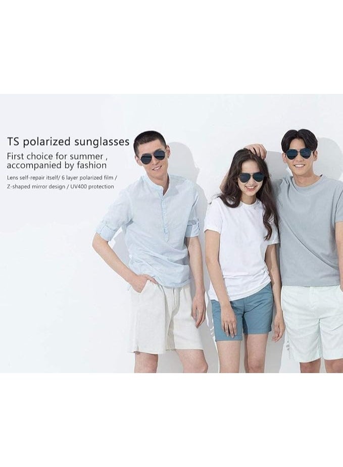 Xiaomi TS Brand Polarized Stainless Sun Lenses Glasses 100% UV Isolation Colorful Xiaomi Mijia Sunglasses Women Man - Image 2